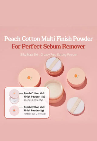 Skinfood Peach Cotton Multi Finish Powder Larger 15g