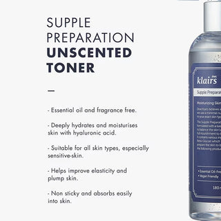 Klairs Supple Preparation Unscented Toner 180ml