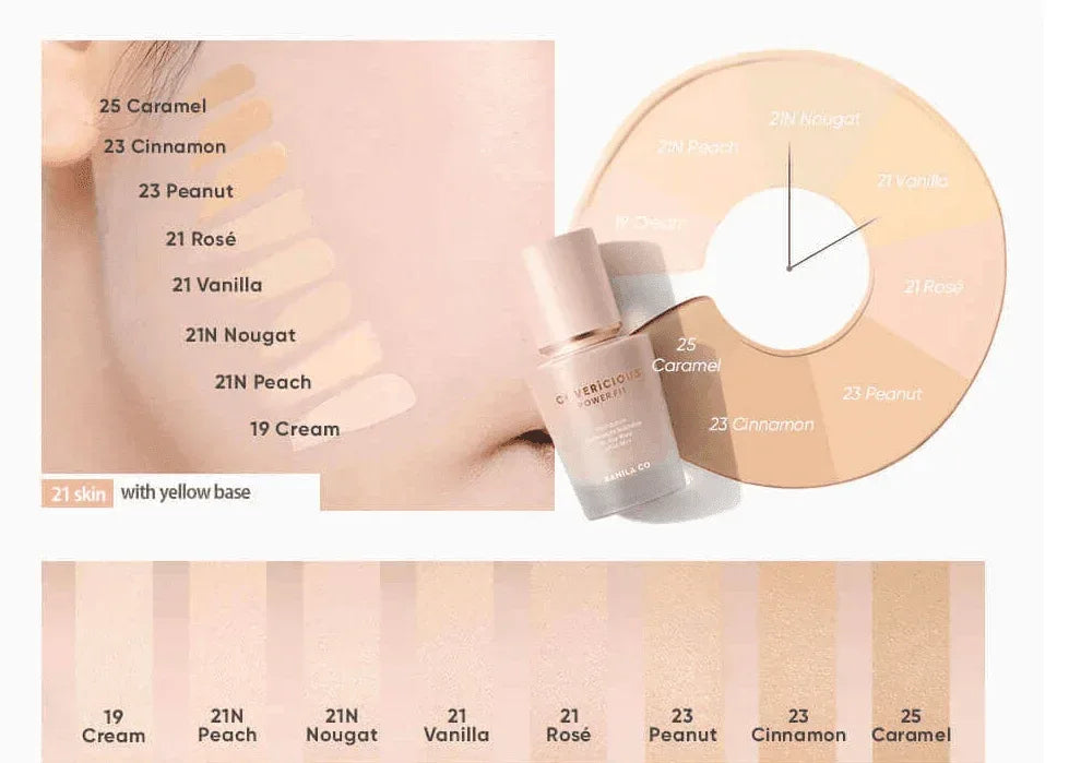 Banila Co Covericious Power Fit 30ml 9 Colors – Koreabe Banila Co Covericious Power Fit 30ml 9 Colors – Koreabe