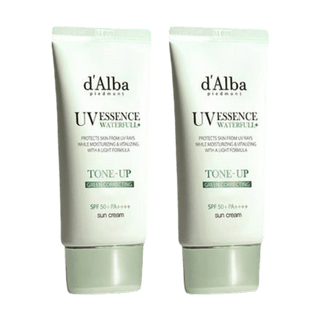 d'Alba - UV Essence Waterfull+ Tone Up SPF50+ PA++++ - 50ml x 2 - Koreabe